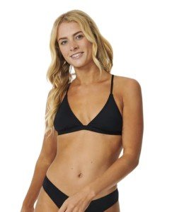 Rip Curl Classic Surf Crossback Triangle Bikini Top Black