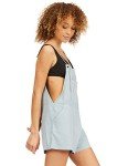 Billabong womens Out N About Short Overall Rompers, Chambray, Medium US