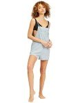 Billabong womens Out N About Short Overall Rompers, Chambray, Medium US