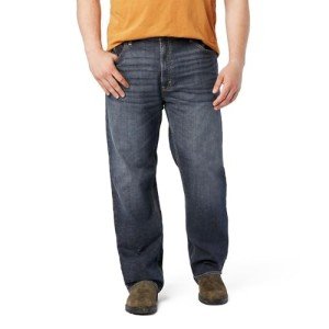 Levi Strauss Signature Gold Men's Relaxed Fit Flex Jeans (Available in Big & Tall), Headlands, 44W x 30L