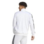 adidas Men's 3-Stripes Tricot Track Top, White