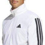 adidas Men's 3-Stripes Tricot Track Top, White