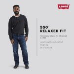 Levi's Men's 550 Relaxed Fit Jeans (Also Available in Big & Tall), Dark Stonewash, 36W x 34L