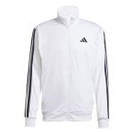 adidas Men's 3-Stripes Tricot Track Top, White