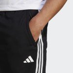 adidas Men's Essentials Pique 3-Stripes Training Shorts, Black/White, Medium