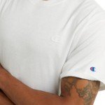 Champion Mens Classic T-shirt, Everyday Tee For Men, Comfortable Soft (Reg. Or Big & Tall), White, Large US