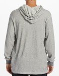 Billabong Men's Keystone Pullover Lightweight Waffle Knit Hoodie, Oatmeal