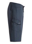 Quiksilver Men's Standard Manic 22 Inch Length Cargo Pocket Boardshort Swim Trunk, Navy Blazer/Navy, 32