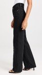 Levi's Women's Ribcage Wide Leg Jeans, Rosie Posie, Black, 25