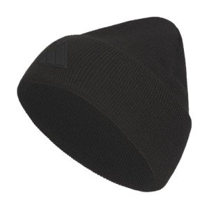 adidas Men's Postseason Fold Beanie, Black/Black/Carbon Grey