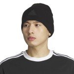 adidas Men's Postseason Fold Beanie, Black/Black/Carbon Grey