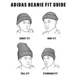 adidas Men's Postseason Fold Beanie, Black/Black/Carbon Grey