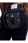 True Religion Women's Jennie Mid Rise Curvy Fit Skinny Ankle Jean, Sample Body Rinse, 34