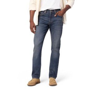 Levi Strauss Signature Gold Men's Slim Straight Jeans (Available in Big & Tall), Vision, 36Wx30L