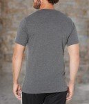 adidas Men's Essentials Feel Ready Training T-Shirt, Dark Grey Heather/White/Black, X-Large