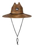 Quiksilver mens Pierside Straw Lifeguard Beach Straw Sun Hat, Dark Brown, Large-X-Large US