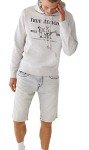 True Religion Men's Buddha Fleece Hoody, Oatmeal Heather/Metallic Blk, X-Large