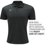 Nike Men's Black Dri-FIT Short Sleeve Polo