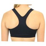 Women's Nike Swoosh Sports Bra, Sports Bra for Women with Compression & Medium Support, Black/White, M