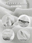 Trendy Queen Womens Oversized Hoodies Fleece Sweatshirts Sweaters Spring Outfits 2025 Pullover Fall Winter Clothes Grey XL