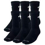 Nike Plus Cushion Crew Socks - 6 Pack Black