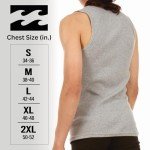 Billabong Mens Undershirts 5 Pack Lightweight Tank Tops for Men Classic Ribbed Cotton