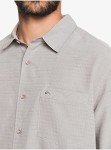 Quiksilver mens Centinela 4 Woven Button Down Shirt, Flint Gray Centinella, Large US