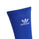 adidas Originals Trefoil Cushioned Crew Socks (3-Pair), Semi Lucid Blue/Clay Strata Brown/Grey Six, Large