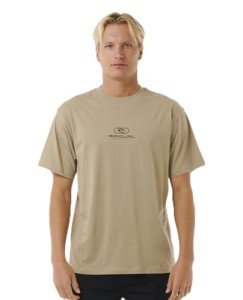 Rip Curl Men's Pill Icon Short Sleeve T-Shirt, Sand Dune