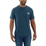 Carhartt Men's Force Relaxed Fit Midweight Short-Sleeve Pocket T-Shirt (Also Available in Big & Tall), Light Huron Heather