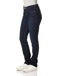 True Religion Women's Billie Mid Rise Straight Leg Rinse Jean, Minimal Abrasion, 30