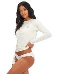 Billabong Women's Standard Classic Long Sleeve Rashguard, Salt Crystal, Medium