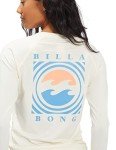 Billabong Women's Standard Classic Long Sleeve Rashguard, Salt Crystal, Medium