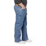 Levi Strauss Signature Gold Men's Relaxed Fit Flex Jeans (Available in Big & Tall), Medium Indigo-Waterless, 38W x 32L