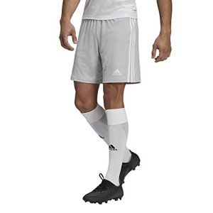 adidas Men's Squadra 21 Shorts, Team Light Grey/White, Medium