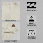 Billabong Big and Tall Shorts for Men – Casual Lounge Cotton Stretch Shorts, Loose Fit Baggy Oversized Shorts Light Grey