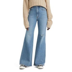 Levi's Women's Ribcage Bottom Jeans, Ringing Bells, 30