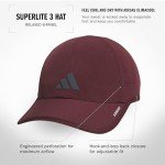 adidas Superlite, Athletic Caps, Running Hat Men, Aurora Ruby Red/Onix Grey/3.0