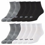 True Religion Mens Socks Ankle Socks for Men Quarter Premium Athletic Men's Socks, 12 Pairs Multi, Shoe Size 8-12