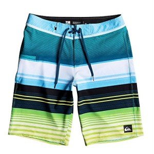 Quiksilver Men's Everyday Stripe Vee 21 Boardshort, Moroccan Blue, 33