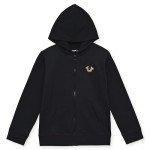 True Religion Boys Sweatshirts and Sweatpants for Kids 2 Piece Clothing Set Fleece Hoodie and Jogger Pants (US, Numeric, 8, Regular, Black-Gold)