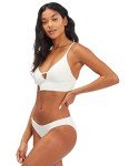 Billabong womens Classic V Neck Cami Bikini Top, Salt Crystal, Large US