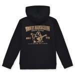 True Religion Boys Sweatshirts and Sweatpants for Kids 2 Piece Clothing Set Fleece Hoodie and Jogger Pants (US, Numeric, 8, Regular, Black-Gold)