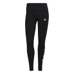 adidas womens Loungewear Essentials High-waisted Logo Leggings Tights, Core Black/White, Medium US