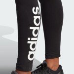 adidas womens Loungewear Essentials High-waisted Logo Leggings Tights, Core Black/White, Medium US