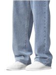 Lumiquintette Baggy Jeans for Men Y2K Streetwear Vintage Wide Leg Jeans Casual Loose Fit Denim Pants Hip Hop Skater Straight Leg Carpenter Jeans Light Blue