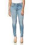 True Religion Women's Jennie Mid Rise Curvy Fit Skinny Ankle Jean, Sky Light, 27