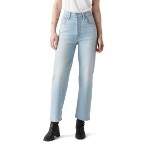 Levi's Women's Ribcage Straight Ankle Jeans, Once in Awhile, 28