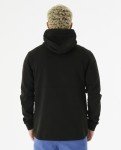 Rip Curl Men's Departed Anti Series Technical Zip Up Hooded Sweatshirt, Black, Large