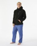Rip Curl Men's Departed Anti Series Technical Zip Up Hooded Sweatshirt, Black, Large